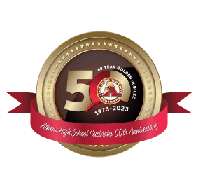 Athens High School Celebrates 50th Anniversary Logo