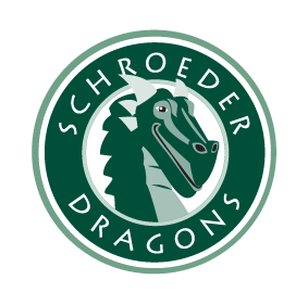 Schroeder Dragon Mascot Logo