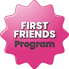 TSD Preschool First Friends Program Pink Sticker Icon