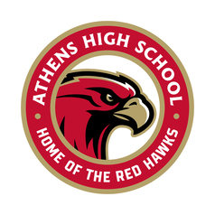 Athens High School RedHawk Mascot Logo